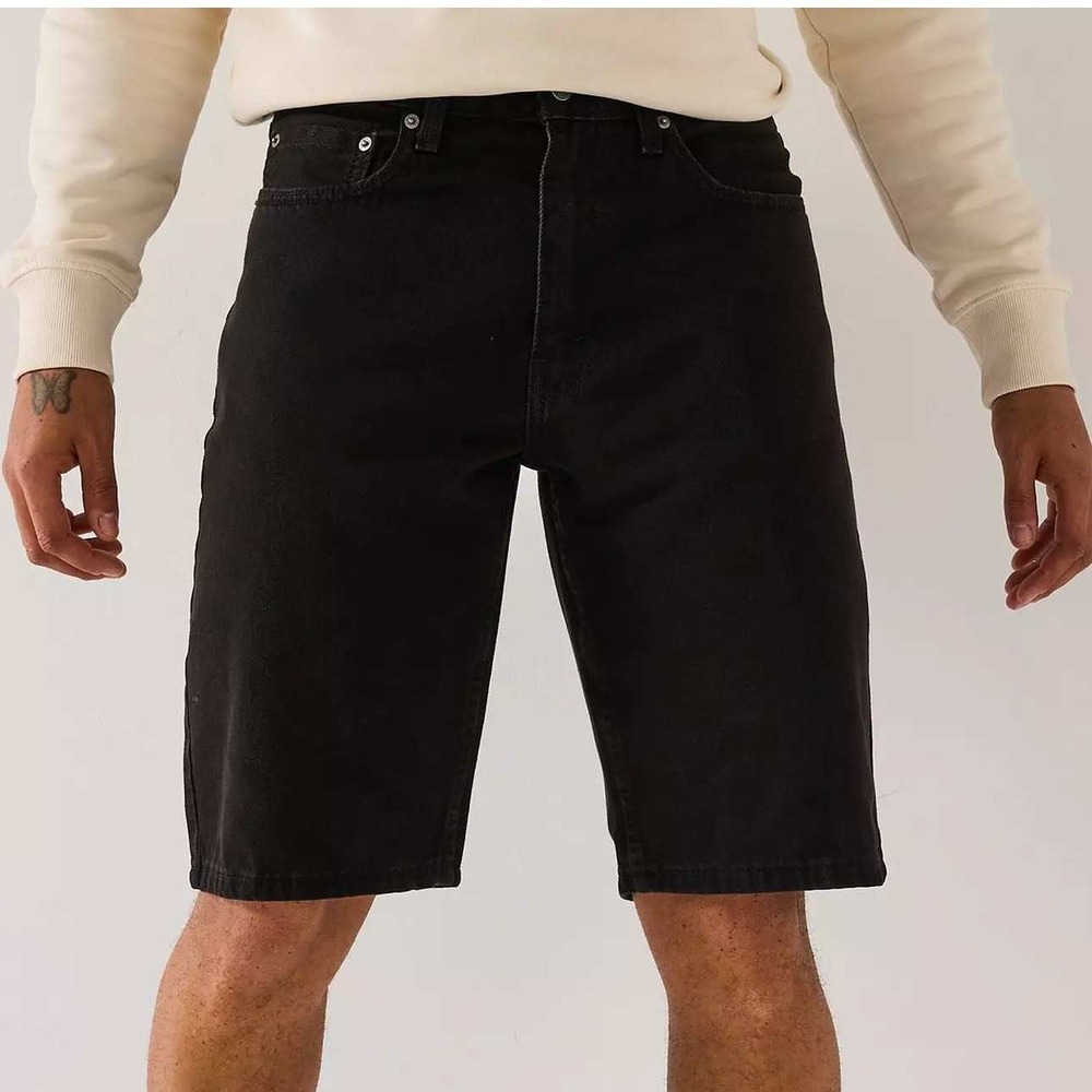 Levis 469 Denim Shorts Men's 36 Black Cotton